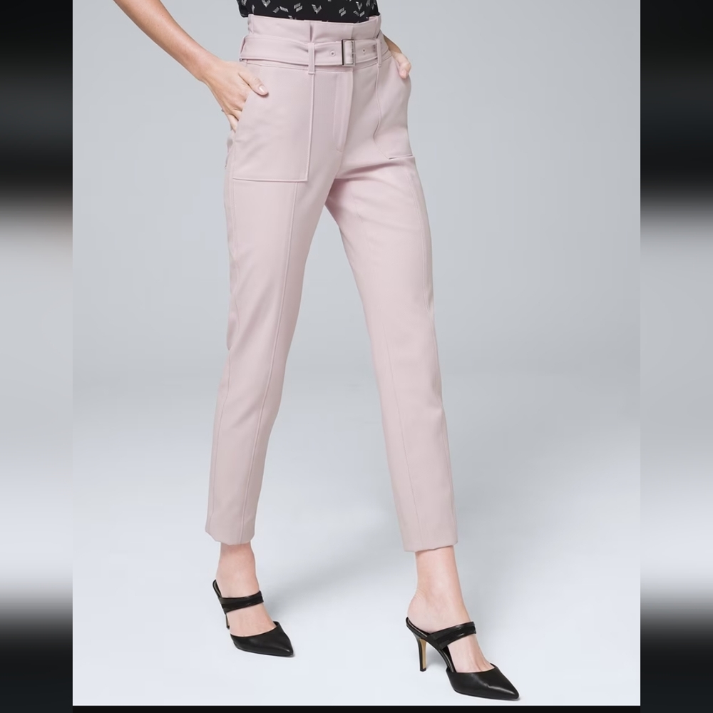 Nwt Whbm Cargo Tapered Ankle Pants Size 12r Cottage Rose